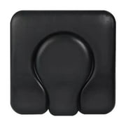 yotijay PU Commode Seat Cushion for Bedside Commode Chairs Black for Adults Disabled Gourd Hole Seat Pad